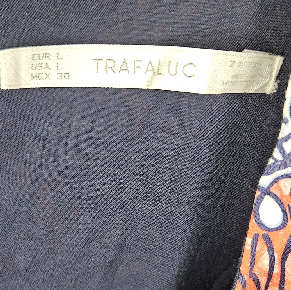 Zara TRF Cutout Waist Mini Dress in African Lantern Print - Picture 7 of 13